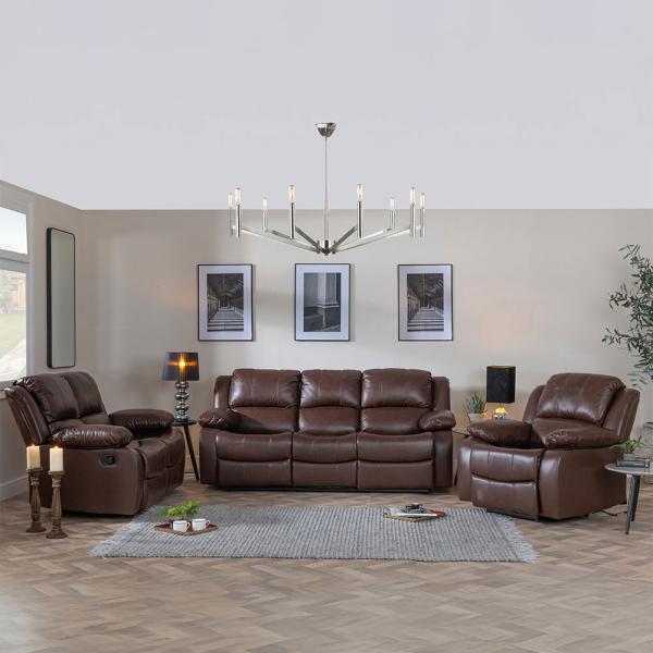 Humz London Brown Leather Sofa