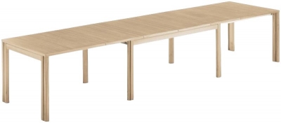 Product photograph of Skovby Sm23 6 To 14 Seater Solid Extending Dining Table from Choice Furniture Superstore