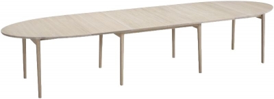 Skovby SM78 Ellipse 6 to 14 Seater Extending Dining Table