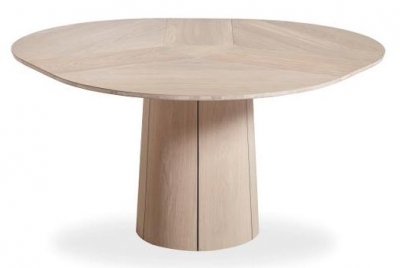 Product photograph of Skovby Sm33 Round 4 Seater Extending Dining Table from Choice Furniture Superstore
