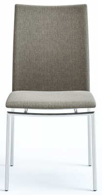 Product photograph of Skovby Sm58x Steel Brushed Stackable Dining Chair from Choice Furniture Superstore