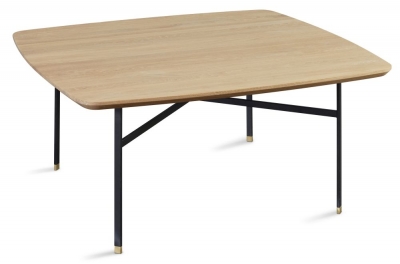 Skovby SM242 Square Coffee Table with Steel Legs