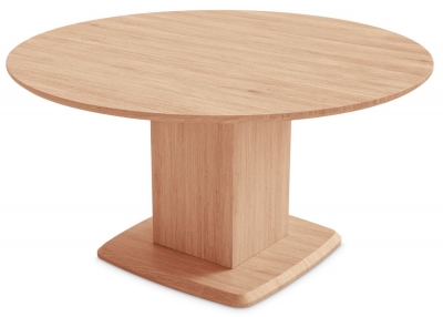 Skovby Sm243 Round Coffee Table With Pedestal Base