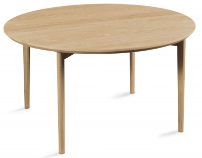 Product photograph of Skovby Sm243 Round Coffee Table With Wooden Legs from Choice Furniture Superstore