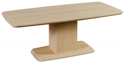 Skovby Sm244 Rectangular Coffee Table With Pedestal Base