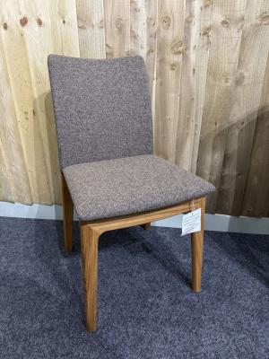 Ex Display Skovby Sm63 Remix Grey Fabric Dining Chair