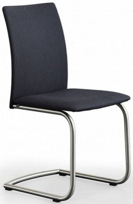 Product photograph of Skovby Sm53 Steel Brushed Dining Chair from Choice Furniture Superstore