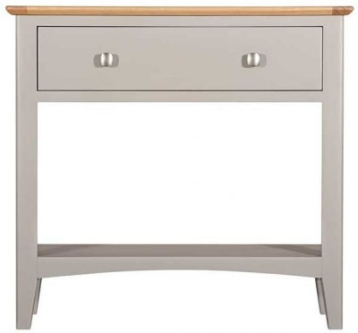 Product photograph of Lowell Grey And Oak Console Table With 1 Drawer from Choice Furniture Superstore