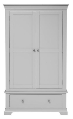 Product photograph of Paisley Painted Gents Combi Wardrobe 2 Door 1 Drawer from Choice Furniture Superstore