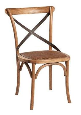 Set Of 2 Renton Bentwood Oak Cafe Cross Back Dining Chair