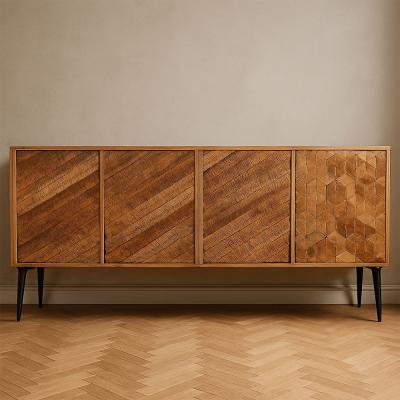Juan Altigen Parquet Sheesham Wood 4 Door Extra Large Sideboard 200cm