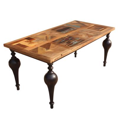 Juan Henry Mango Wood 6 Seater Dining Table 180cm