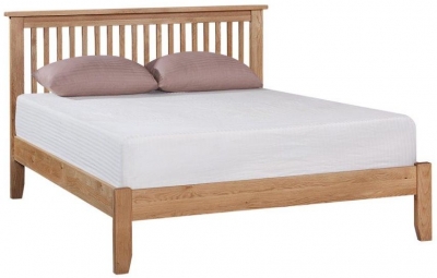 Product photograph of Appleby Petite Oak Bed Frame Low Foot End With Slatted Headboard from Choice Furniture Superstore