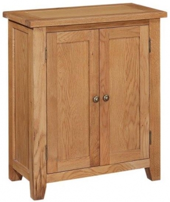 Product photograph of Appleby Petite Oak Compact Sideboard 70cm With 2 Doors from Choice Furniture Superstore