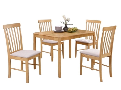 Product photograph of Cologne Light Oak 110cm Dining Table And 4 Chairs from Choice Furniture Superstore