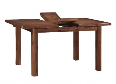 Product photograph of Andorra Dark Acacia 120cm-160cm Extending Dining Table from Choice Furniture Superstore