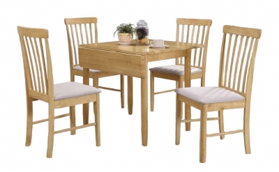 Product photograph of Cologne Light Oak Square Drop Leaf 2 Seater Extending Dining Table from Choice Furniture Superstore