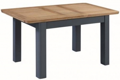 Product photograph of Treviso Blue And Oak 4-6 Seater Extending Dining Table from Choice Furniture Superstore