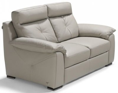Product photograph of Bari Moon Leather 2 Seater Sofa from Choice Furniture Superstore
