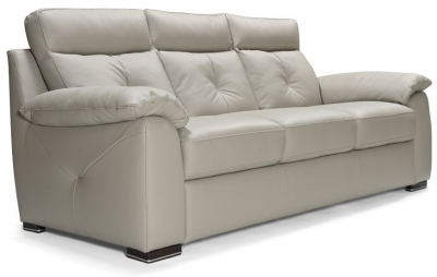 Product photograph of Bari Moon Leather 3 Seater Sofa from Choice Furniture Superstore