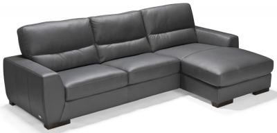 Product photograph of Nuova Right Hand Facing Corner Chaise Leather Sofa from Choice Furniture Superstore