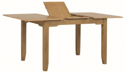 Product photograph of Kilkenny Oak 120cm-160cm Butterfly Extending Dining Table from Choice Furniture Superstore