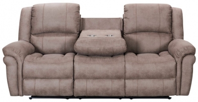 Product photograph of Gloucester 3 Seater Recliner Sofa With Console from Choice Furniture Superstore
