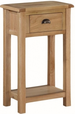 Product photograph of Kilmore Oak Console Table - 45cm from Choice Furniture Superstore