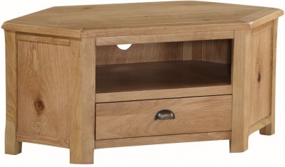 Product photograph of Kilmore Oak Corner Tv Unit from Choice Furniture Superstore