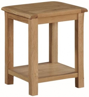 Product photograph of Kilmore Oak End Table - 40cm from Choice Furniture Superstore