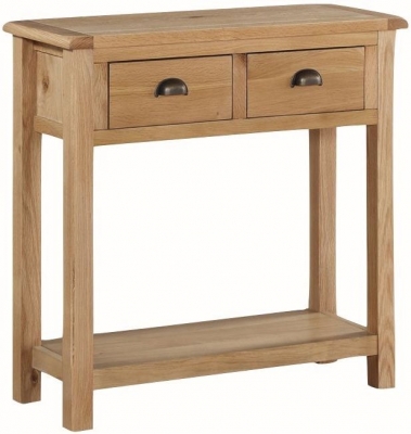 Product photograph of Kilmore Oak Large Console Table from Choice Furniture Superstore
