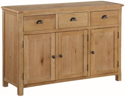 Product photograph of Kilmore Oak Large Sideboard from Choice Furniture Superstore