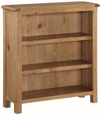 Product photograph of Kilmore Oak Low Bookcase from Choice Furniture Superstore
