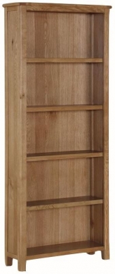 Product photograph of Kilmore Oak Tall Bookcase from Choice Furniture Superstore
