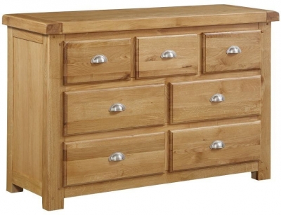 Product photograph of Newbridge Oak 3 4 Drawer Chest from Choice Furniture Superstore