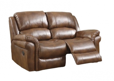 Product photograph of Farnham Tan Leather 2 Seater Electric Recliner Sofa from Choice Furniture Superstore
