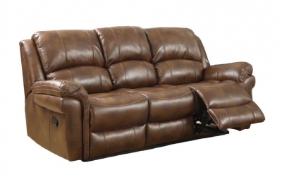 Product photograph of Farnham Tan Leather 3 Seater Recliner Sofa from Choice Furniture Superstore