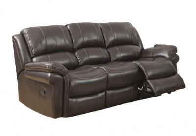 Product photograph of Farnham Brown Leather 3 Seater Recliner Sofa from Choice Furniture Superstore