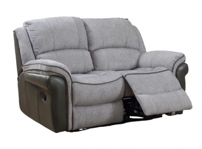 Product photograph of Farnham Fusion Grey 2 Seater Recliner Sofa from Choice Furniture Superstore