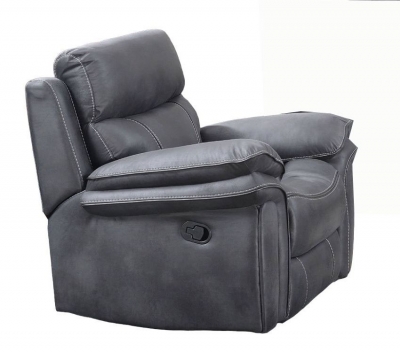 Product photograph of Richmond Charcoal Grey Fabric Recliner Armchair from Choice Furniture Superstore