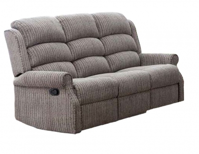 Product photograph of Windsor Fabric 3 Seater Recliner Sofa from Choice Furniture Superstore
