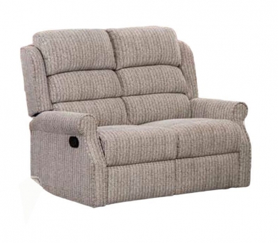 Product photograph of Windsor Natural Fabric 2 Seater Recliner Sofa from Choice Furniture Superstore