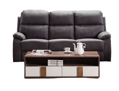 Product photograph of Stretford Dark Grey Fabric 3 Seater Electric Recliner Sofa from Choice Furniture Superstore