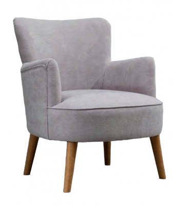 Product photograph of Keira Pearl Grey Fabric Armchair from Choice Furniture Superstore