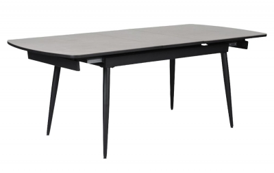 Product photograph of Cassino Grey And Glass Automatic Dining Table 160cm-200cm 6 To 8 Diners Extending Rectangular Top from Choice Furniture Superstore