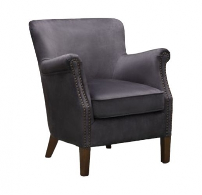 Product photograph of Harlow Charcoal Grey Fabric Armchair from Choice Furniture Superstore