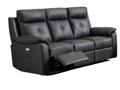 Product photograph of Milano Leather 3 Seater Electric Recliner Sofa from Choice Furniture Superstore