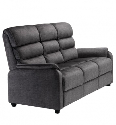 Product photograph of Savoy Grey Fabric 3 Seater Fixed Sofa from Choice Furniture Superstore