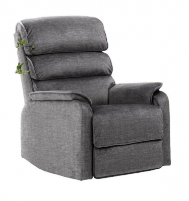 Product photograph of Savoy Grey Fabric Electric Recliner Sofa Chair from Choice Furniture Superstore