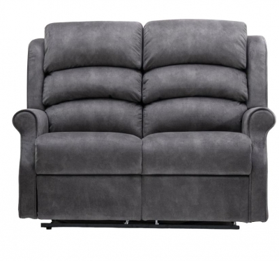 Product photograph of Penrith Grey Fabric 2 Seater Electric Recliner Sofa from Choice Furniture Superstore